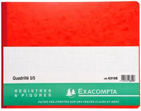 EXACOMPTA Piqûre Quadrillé 5x5, 250 x 320 mm horizontal