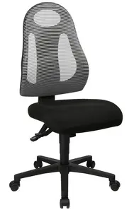 Topstar Chaise de bureau pivotante "Free Art", gris clair