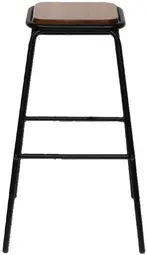 PAPERFLOW Chaise de bar OSLO, set de 2, structure noire