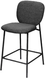 PAPERFLOW Chaise de bar TWIST, set de 2, anthracite