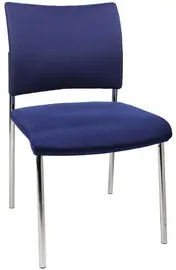 Topstar Chaise visiteur "Visit 10 rembourré", bleu