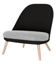 PAPERFLOW Fauteuil visiteur COCOON, noir