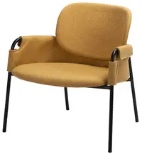 PAPERFLOW Fauteuil visiteur CLOTH, jaune