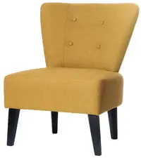 PAPERFLOW Fauteuil visiteur "Brighton", safran / noir