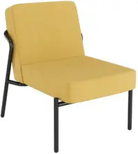 PAPERFLOW Fauteuil visiteur MEDSO KLASSIK S, tissu, jaune