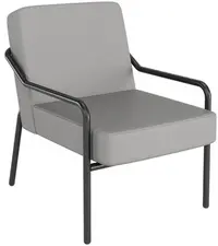 PAPERFLOW Fauteuil visiteur MEDSO KLASSIK M simili-cuir gris