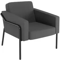 PAPERFLOW Fauteuil visiteur MEDSO KLASSIK L tissu anthracite