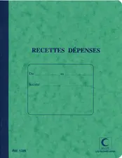 ELVE Piqûre "Recettes/Dépenses", 80 pages, 297 x 210 mm