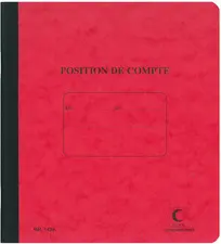 ELVE Cahier piqué "Position de compte", 210 x 190 mm