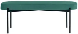 PAPERFLOW Banc oval GAIA, taille L, habillage tissu, vert