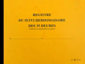 ELVE Registre du suivi hebdomadaire des 35 heures