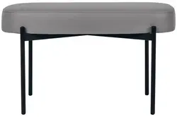 PAPERFLOW Banc oval GAIA, taille M, habillage similicuir