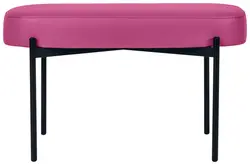 PAPERFLOW Banc oval GAIA, taille M, habillage similicuir