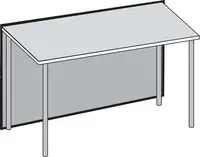 kerkmann Pièce de table Atlantis, oblique d'un côté