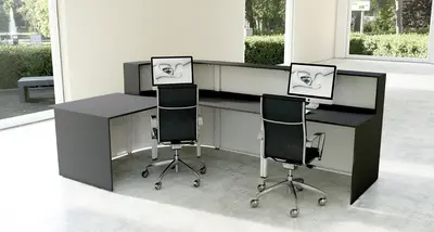 kerkmann Comptoir arrondi Cento 9 avec espace conseil