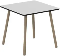 PAPERFLOW Table de bistrot PALOMBA, (L)800 x (P)800 mm,blanc