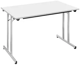 SODEMATUB Table pliante TPMU127GA, 1.200 x 700 mm, gris/alu