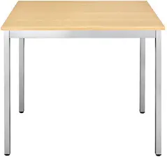 SODEMATUB Table universelle 76RHA, 700 x 600,hêtre/aluminium