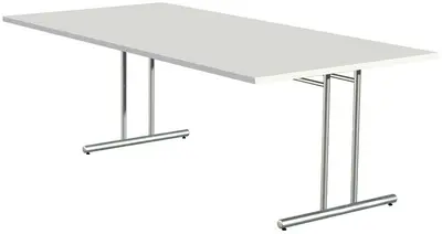 kerkmann Table de conférence ARTLINE, (L)2.000 mm, blanc