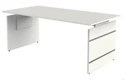 kerkmann Bureau avec piètement panneau Form 4, (L)1.800 mm