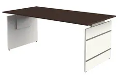 kerkmann Bureau avec piètement panneau Form 4, (L)1.800 mm