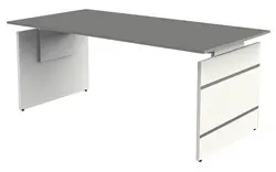kerkmann Bureau avec piètement panneau Form 4, (L)2.000 mm