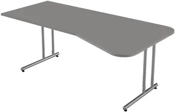 kerkmann Bureau pour PC Start Up, piètement en C, graphite