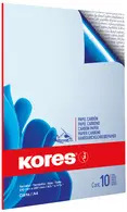 Kores papier carbone, format A4, 10 feuilles, bleu
