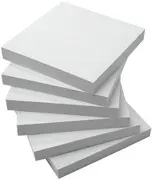 sigel Bloc-notes adhésif, 75 x 75 mm, uni, blanc