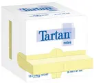 Tartan Bloc-notes repositionnable, 51 x 38 mm, jaune