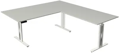kerkmann Table de bureau assis-debout Move 3 fresh, gris