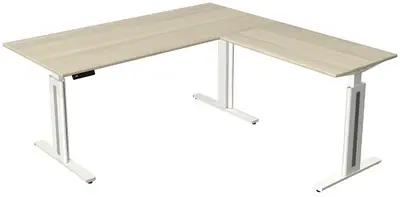 kerkmann Table de bureau assis-debout Move 3 fresh, érable
