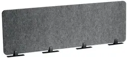 DURABLE Cloison de table EFFECT, 1.600 x 500 mm, feutre gris