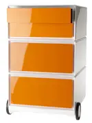 PAPERFLOW Caisson mobile "easyBox", 4 tiroirs, blanc/orange