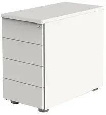 kerkmann Caisson annexe, 4 tiroirs, blanc