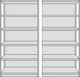 kerkmann Rayonnage de base Progress 500, (H)1.900 mm