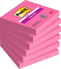 Post-it Bloc-note super sticky notes, 76 x 76 mm, rose
