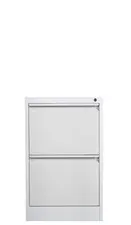 phoenix Armoire à dossiers FC1002GRK, 2 tiroirs, gris/rouge