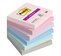Post-it Bloc-note super sticky notes, 76 x 76 mm, Soulful