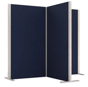 magnetoplan Cloison acoustique Wood Series, cube, bleu