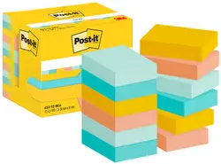 Post-it Bloc-note adhésif, 51 x 38 mm, Beachside Collection