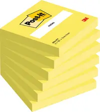 Post-it Bloc-note adhésif, 76 x 76 mm, jaune