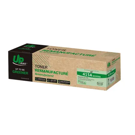 UPRINT TONER REMANUFACTURE HP 415A PUCE OEM SANS NIVEAU-REMPLACE W2030A BLACK