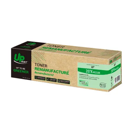 UPRINT TONER REMANUFACTURE HP 207X PUCE OEM SANS NIVEAU-REMPLACE W2210X BLACK