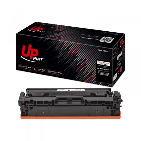 UPRINT TONER COMPATIBLE HP 207A PUCE NEUVE AVEC NIVEAU-REMPLACE W2213A MAGENTA#