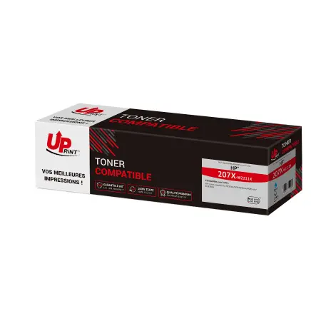 UPRINT TONER COMPATIBLE HP 207X PUCE NEUVE AVEC NIVEAU-REMPLACE W2211X CYAN