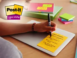 Post-it Bloc-note super sticky notes, 101 x 101 mm, ligné