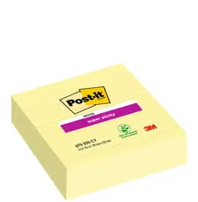 Post-it Bloc-note super sticky notes, 101 x 101 mm, jaune