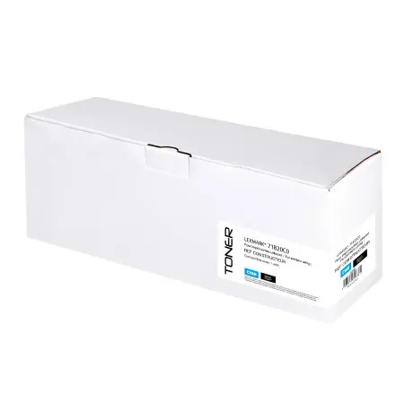 NEUTRE TONER REMANUFACTURE LEXMARK 71B20-REMPLACE 71B20C0 CYAN