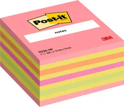 Post-it Bloc-note cube notes, 76 x 76 mm, multicolore